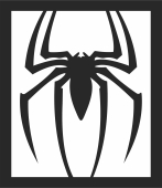 Spiderman spider marvel clipart - For Laser Cut DXF CDR SVG Files - free download
