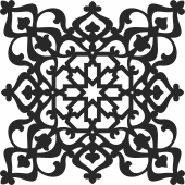 flower wall Pattern - Para archivos DXF CDR SVG cortados con láser - descarga gratuita