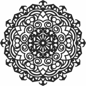mandala wall clipart - For Laser Cut DXF CDR SVG Files - free download