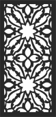 floral pattern door wall Screen - Para archivos DXF CDR SVG cortados con láser - descarga gratuita