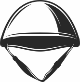 army Helmet clipart - fichier DXF SVG CDR coupe, prêt à découper pour plasma routeur laser