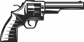 Gun pistol bullet - For Laser Cut DXF CDR SVG Files - free download