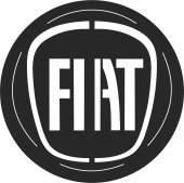 FIAT logo - Para archivos DXF CDR SVG cortados con láser - descarga gratuita