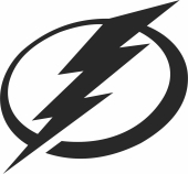 Tampa Bay Lightning ice hockey NHL team logo - fichier DXF SVG CDR coupe, prêt à découper pour plasma routeur laser
