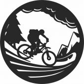 BIKE MOUNTAIN - For Laser Cut DXF CDR SVG Files - free download