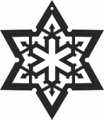 star decor art Christmas  ornaments - Para archivos DXF CDR SVG cortados con láser - descarga gratuita