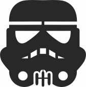 storm trooper Star Wars Silhouette figure clipart - Para archivos DXF CDR SVG cortados con láser - descarga gratuita