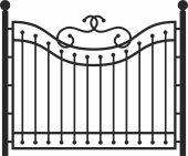 Gate Door Fence - Para archivos DXF CDR SVG cortados con láser - descarga gratuita