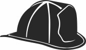 Firemen Hat clipart - Para archivos DXF CDR SVG cortados con láser - descarga gratuita