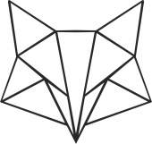 Geometric Polygon fox - For Laser Cut DXF CDR SVG Files - free download