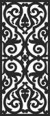 floral Wreath wall art - For Laser Cut DXF CDR SVG Files - free download