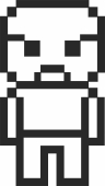 pixel art rpg character - Para archivos DXF CDR SVG cortados con láser - descarga gratuita