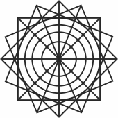 flower of life geometric seed decor - Para archivos DXF CDR SVG cortados con láser - descarga gratuita