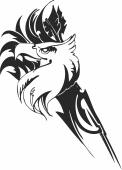 eagle head wall art - For Laser Cut DXF CDR SVG Files - free download