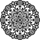 ornament Decorative mandala pattern - For Laser Cut DXF CDR SVG Files - free download