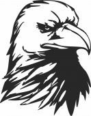 American eagle angry face - For Laser Cut DXF CDR SVG Files - free download