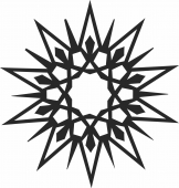 Mandala wall art pattern - For Laser Cut DXF CDR SVG Files - free download