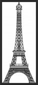Décoration murale Paris Tour Eiffel- pour les fichiers SVG DXF CDR découpés au Laser - téléchargement gratuit