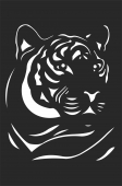 Tiger Pattern - For Laser Cut DXF CDR SVG Files - free download