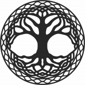 Tree of life  wall decor- For Laser Cut DXF CDR SVG Files - free download