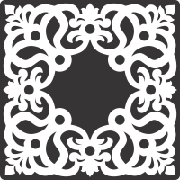 wall deocorative pattern decor - Para archivos DXF CDR SVG cortados con láser - descarga gratuita