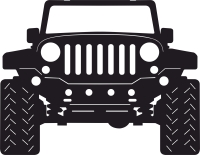 Jeep Front - For Laser Cut DXF CDR SVG Files - free download