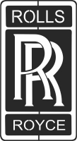 ROLLS ROYCE  logo - fichier DXF SVG CDR coupe, prêt à découper pour plasma routeur laser