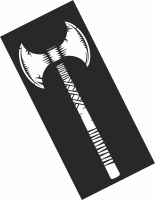 vikings warrior axe clipart - Para archivos DXF CDR SVG cortados con láser - descarga gratuita