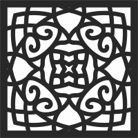 WALL PATTERN   Decorative Screen pattern - For Laser Cut DXF CDR SVG Files - free download