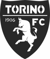 Torino FC calcio  logo - Para archivos DXF CDR SVG cortados con láser - descarga gratuita