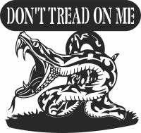 dont tread on me snake cliparts - For Laser Cut DXF CDR SVG Files - free download