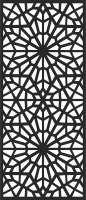 decorative wall screen door geometric panel pattern - For Laser Cut DXF CDR SVG Files - free download