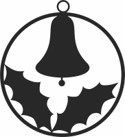 christmas Ornament batman bell - For Laser Cut DXF CDR SVG Files - free download