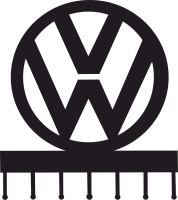volkswagen Wall Hooks keys holder - For Laser Cut DXF CDR SVG Files - free download