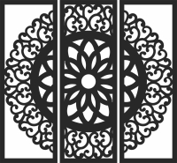 mandala wall decor panels - For Laser Cut DXF CDR SVG Files - free download