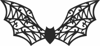bat halloween wall decor - Para archivos DXF CDR SVG cortados con láser - descarga gratuita