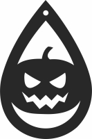 Halloween pampking ornament Silhouette - For Laser Cut DXF CDR SVG Files - free download
