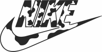 Nike brand logo clipart - Para archivos DXF CDR SVG cortados con láser - descarga gratuita
