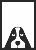 dog mural decor clipart - Para archivos DXF CDR SVG cortados con láser - descarga gratuita