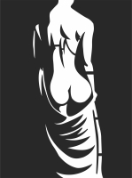 Sexy woman wall arts - For Laser Cut DXF CDR SVG Files - free download
