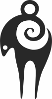 Aries zodiac ornament - Para archivos DXF CDR SVG cortados con láser - descarga gratuita