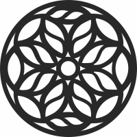 pattern Mandala wall arts - Para archivos DXF CDR SVG cortados con láser - descarga gratuita