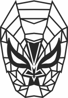 spiderman geometric cliparts - For Laser Cut DXF CDR SVG Files - free download