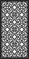 Wall   DOOR   DECORATIVE   Screen - For Laser Cut DXF CDR SVG Files - free download
