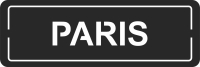 paris wall plaque sign - Para archivos DXF CDR SVG cortados con láser - descarga gratuita