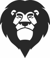 Lion head cartoon sign - For Laser Cut DXF CDR SVG Files - free download