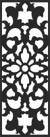 Decorative pattern screen door - Para archivos DXF CDR SVG cortados con láser - descarga gratuita