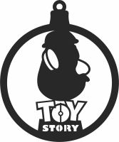 Toy story Christmas ball - For Laser Cut DXF CDR SVG Files - free download