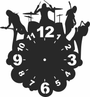 the beatles Wall vinyl Clock - For Laser Cut DXF CDR SVG Files - free download