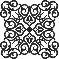 Pattern wall art decor - For Laser Cut DXF CDR SVG Files - free download